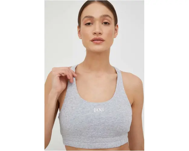 Dkny sutien culoarea gri, neted