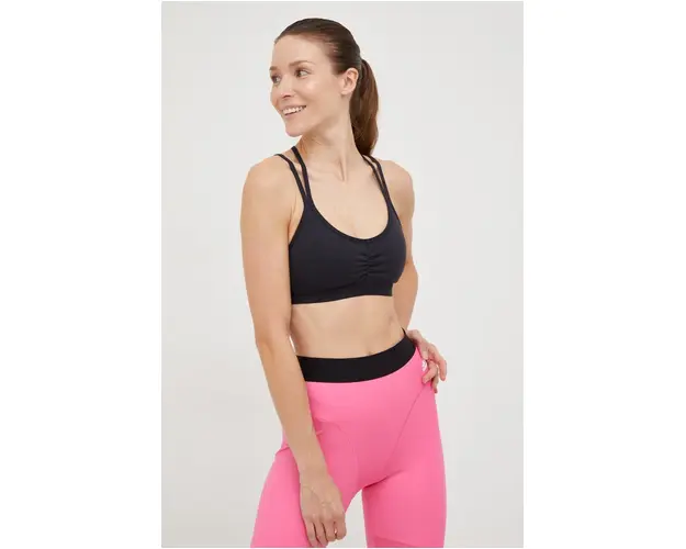 adidas Performance sutien yoga Yoga Essentials culoarea negru, neted