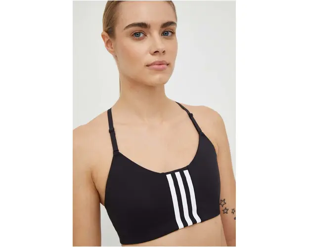 Adidas Performance sutien sport Aeroimpact culoarea negru