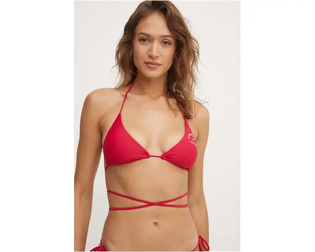 Karl Lagerfeld sutien de baie culoarea roz, cupa usor rigidizata