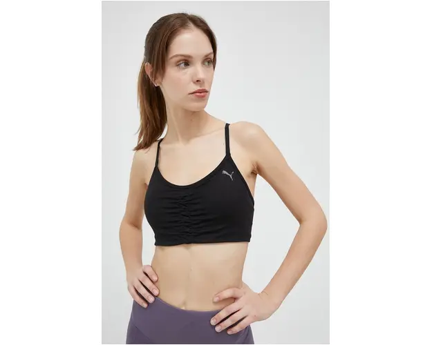 Puma sutien yoga Studio culoarea negru, neted