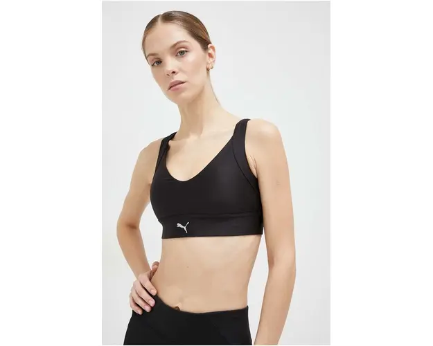 Puma sutien sport Ultraform culoarea negru, neted