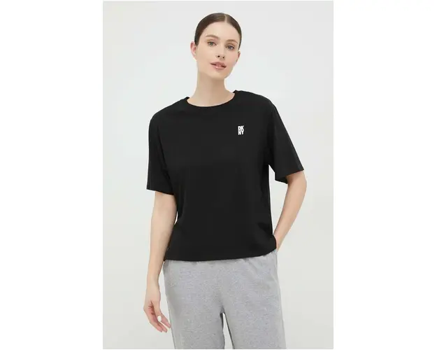 Dkny tricou de pijama culoarea negru