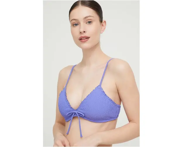 Hollister Co. sutien de baie culoarea violet, cupa usor rigidizata