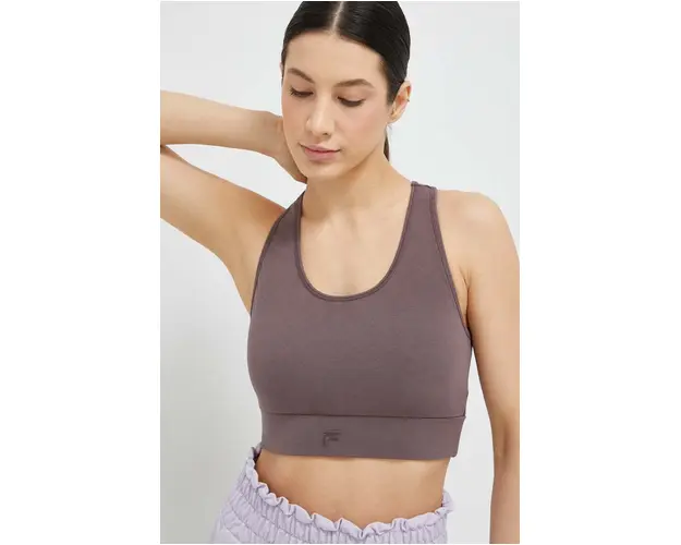 Fila sutien sport Corte culoarea violet, neted