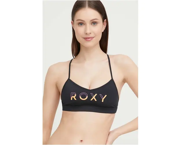 Roxy sutien de baie culoarea alb, cupa usor rigidizata