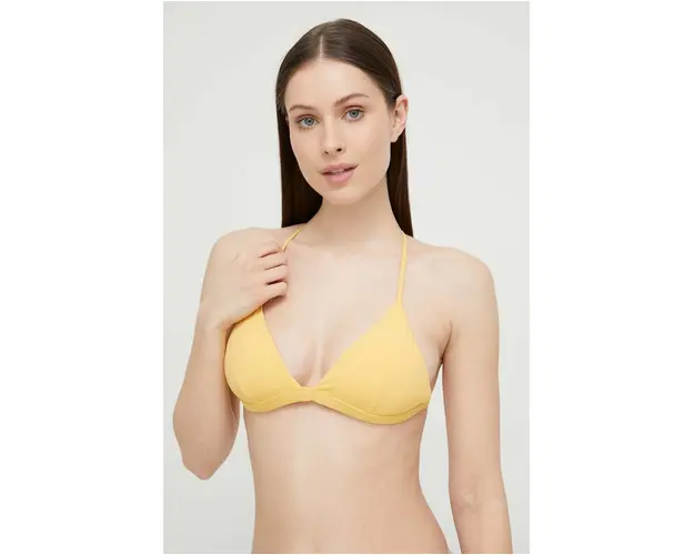 Billabong sutien de baie culoarea galben, cupa usor rigidizata