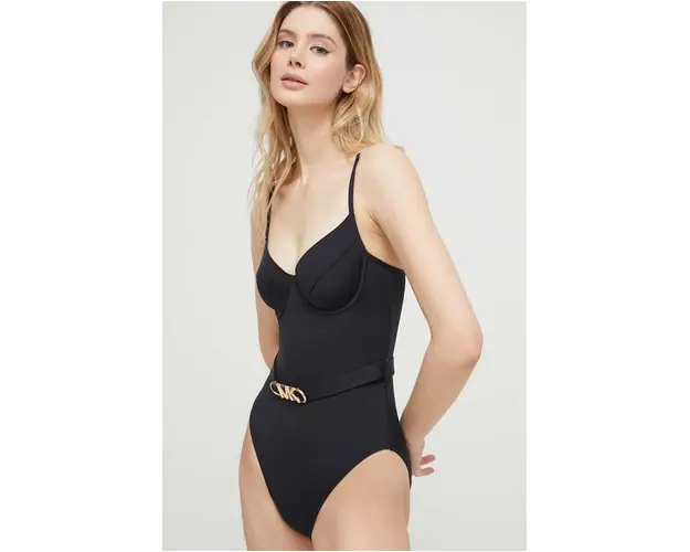 MICHAEL Michael Kors costum de baie dintr-o bucata culoarea negru, cupa moale