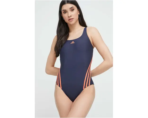 adidas Performance costum de baie dintr-o bucata 3-Stripes cupa moale
