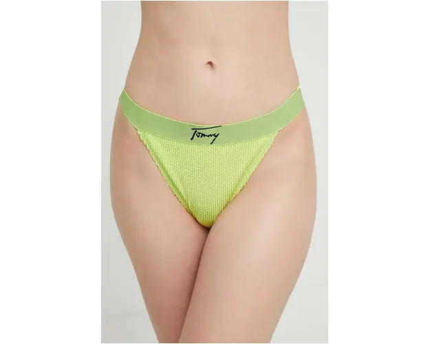 Tommy Jeans bikini brazilieni culoarea verde