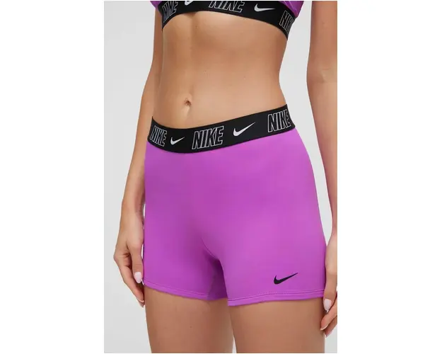 Nike pantaloni scurti de baie Logo Tape culoarea violet
