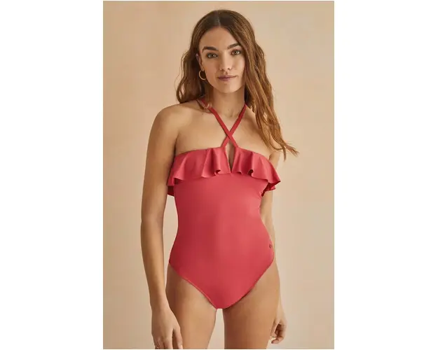 women'secret costum de baie dintr-o bucata PERFECT FIT 1 culoarea roz, cupa moale, 5525795