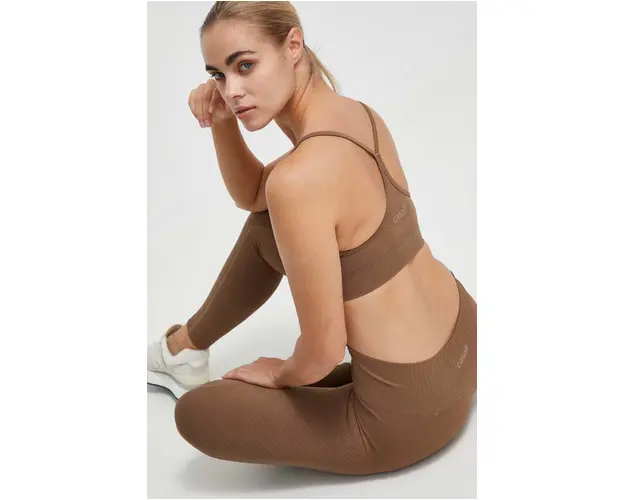 Casall sutien yoga culoarea maro, neted