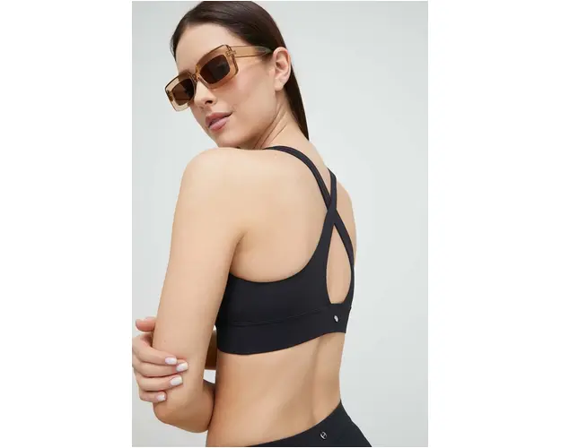 Casall sutien de baie culoarea negru, cupa moale