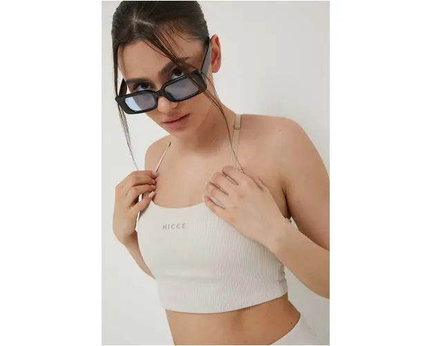 Nicce sutien sport culoarea bej, neted
