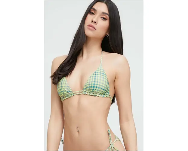 OAS sutien de baie culoarea verde, cupa usor rigidizata