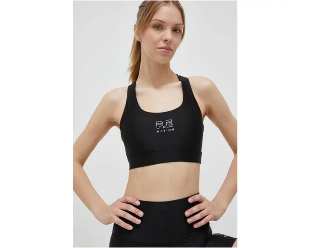 P.E Nation sutien sport Long Range culoarea negru