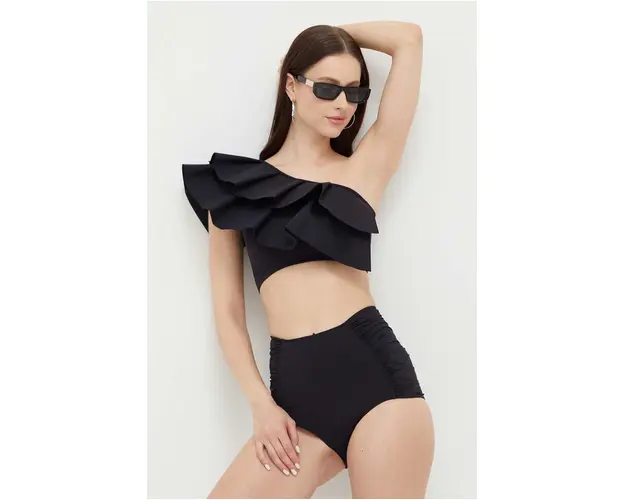 MAIO Paris costum de baie din doua piese culoarea negru, cupa moale