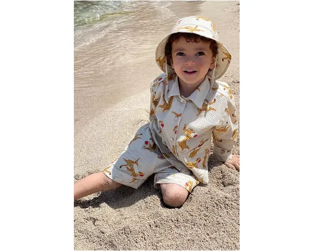 Konges Sløjd geaca copii culoarea bej