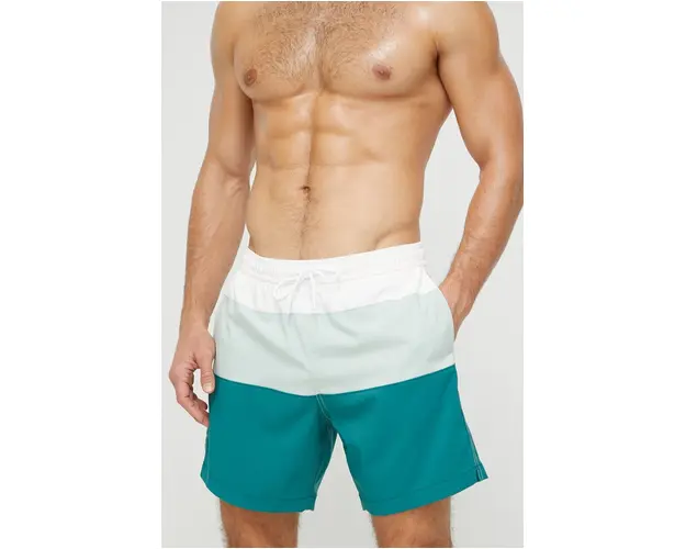 Abercrombie & Fitch pantaloni scurti de baie culoarea verde