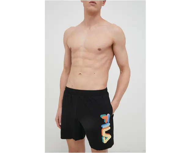 Fila pantaloni scurti de baie culoarea negru