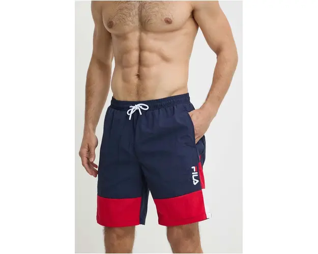 Fila pantaloni scurti de baie culoarea albastru marin