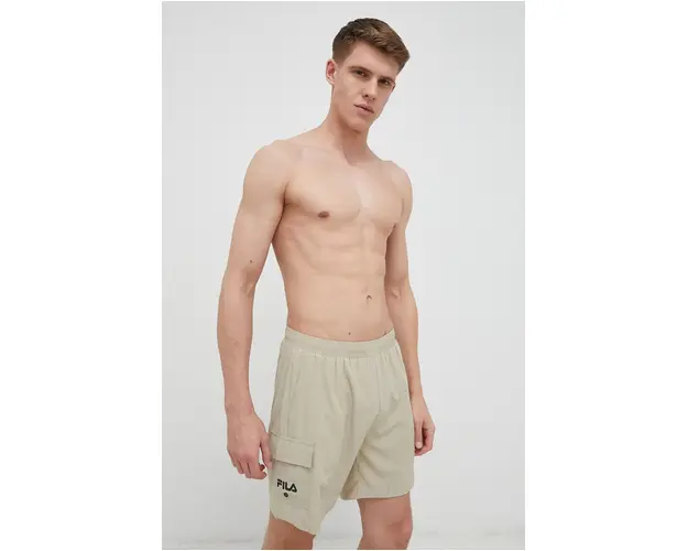 Fila pantaloni scurti de baie culoarea bej