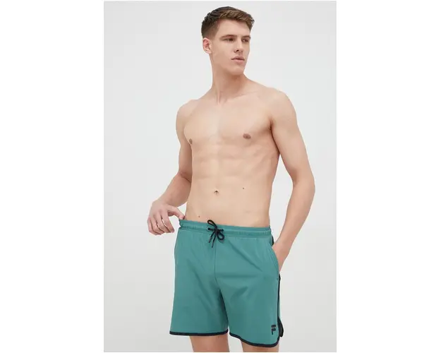 Fila pantaloni scurti de baie culoarea turcoaz