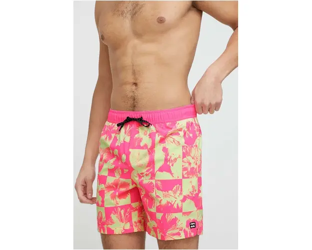 Billabong pantaloni scurti de baie culoarea roz