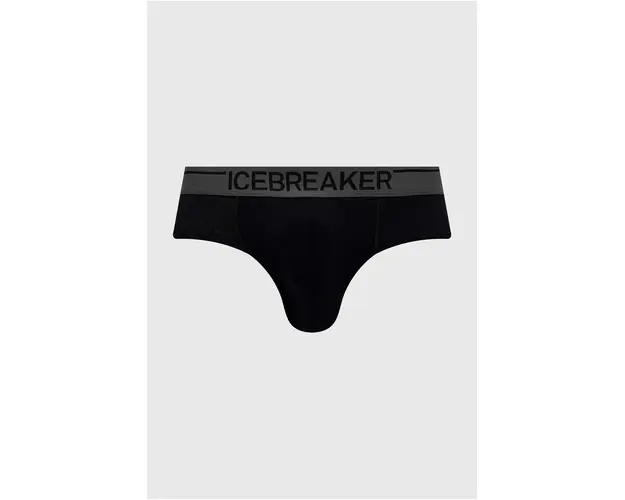 Icebreaker lenjerie functionala Merino Anatomica culoarea negru