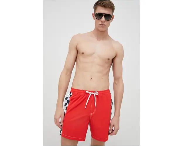 Quiksilver pantaloni scurti de baie culoarea rosu