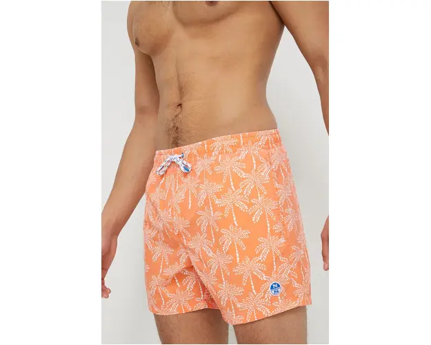 North Sails pantaloni scurti de baie culoarea portocaliu