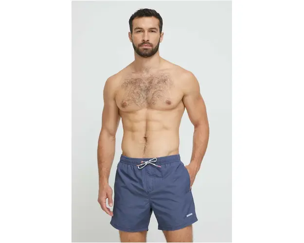 Pepe Jeans pantaloni scurti de baie Fletcher culoarea albastru marin