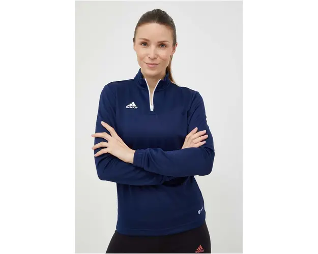 adidas Performance hanorac de antrenament Entrada 22 femei, culoarea bleumarin, uni H57483