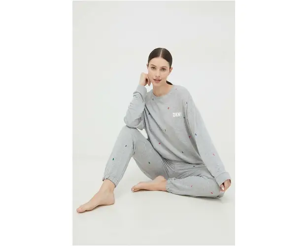 Dkny bluza lounge culoarea gri
