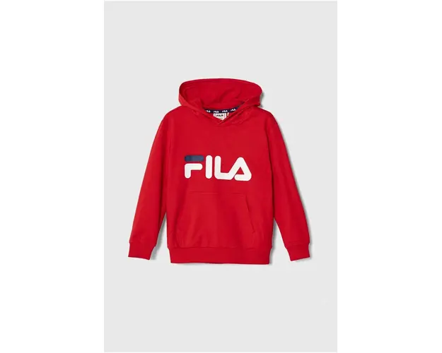 Fila bluza copii culoarea rosu, cu gluga, cu imprimeu