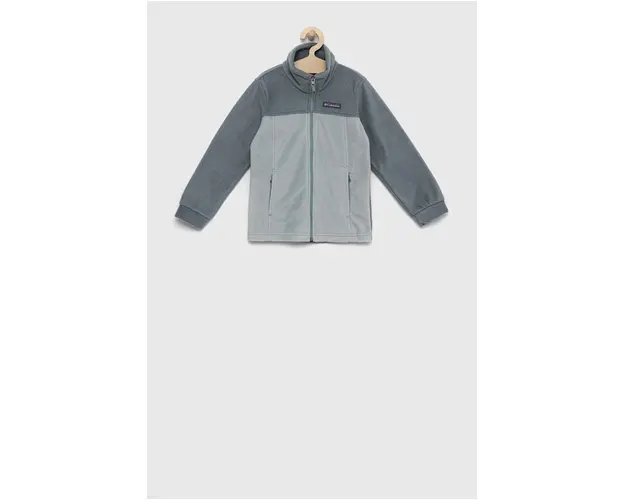 Columbia bluza copii Steens Mt II Fleece culoarea verde, neted