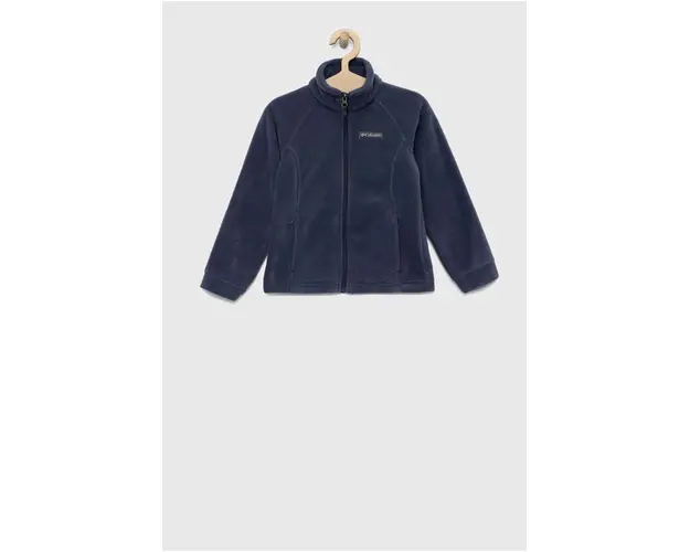 Columbia bluza copii Benton Springs Fleece culoarea albastru marin, neted