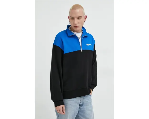 Karl Lagerfeld Jeans bluza barbati, culoarea negru, modelator