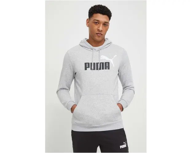 Puma bluza barbati, culoarea bleumarin, cu gluga, imprimeu 586765