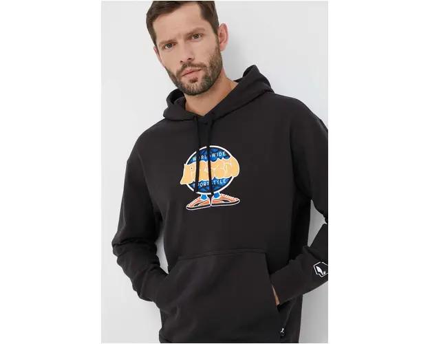 Puma bluza barbati, culoarea negru, cu gluga, cu imprimeu 538027-01