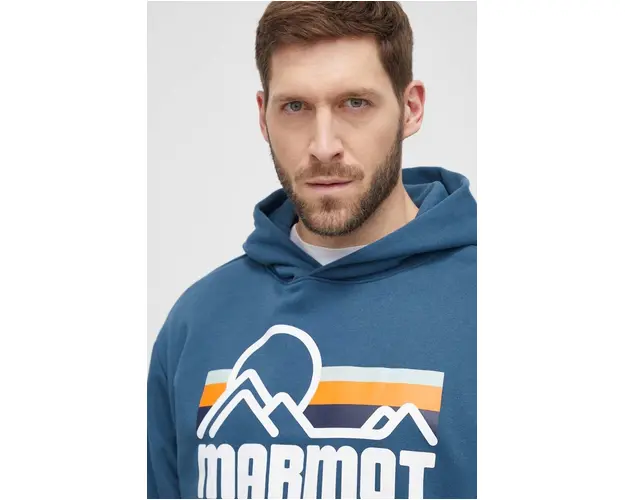 Marmot bluza barbati, cu gluga, cu imprimeu