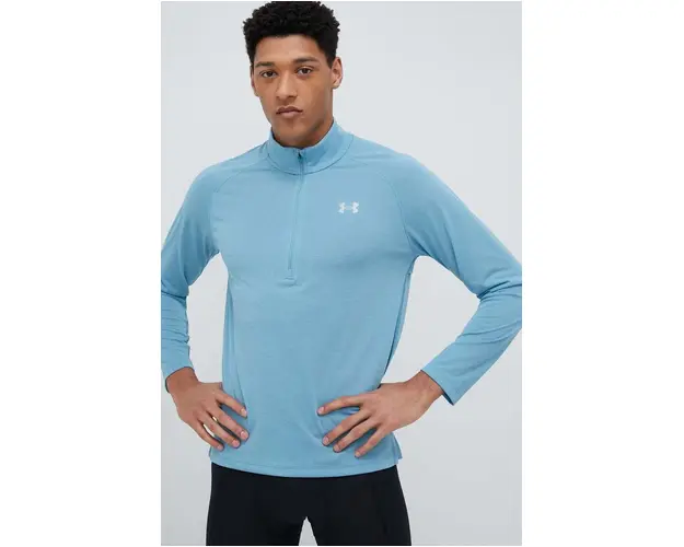 Under Armour hanorac de jogging Streaker culoarea verde, neted