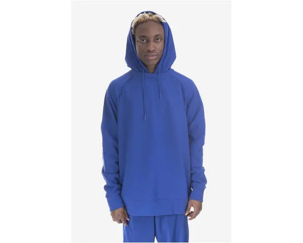 adidas Originals hanorac de bumbac barbati, cu gluga, uni HR5456-blue