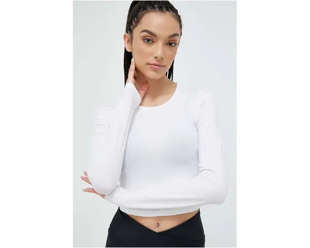 Casall longsleeve de yoga culoarea alb
