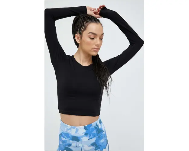 Casall longsleeve de yoga culoarea negru