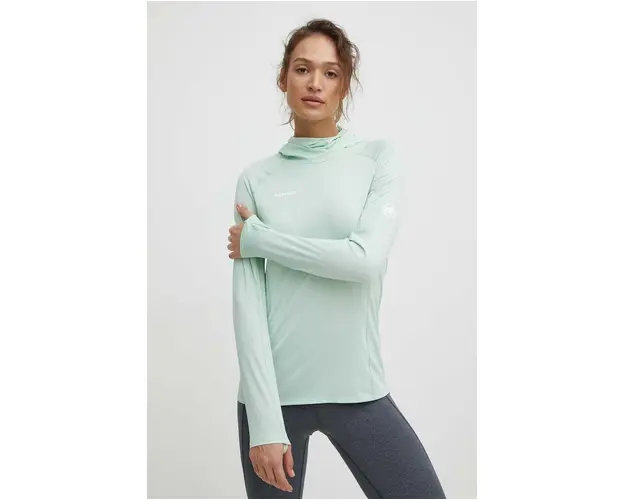 Mammut longsleeve sport Selun FL culoarea verde