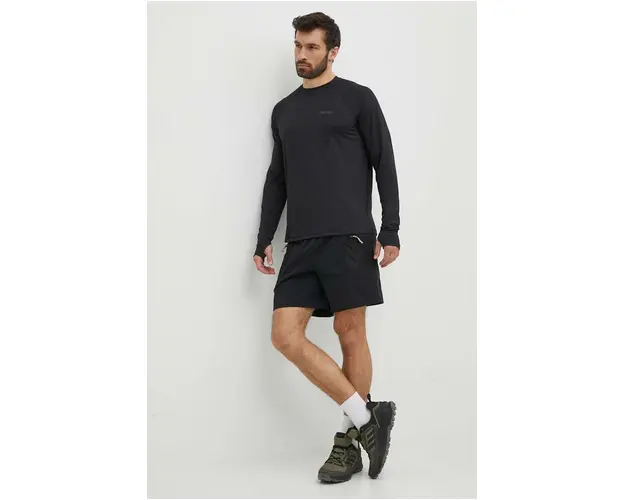 Marmot longsleeve sport Windridge culoarea negru, neted