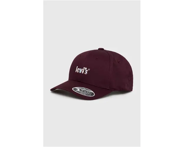 Levi's sapca culoarea violet, cu imprimeu