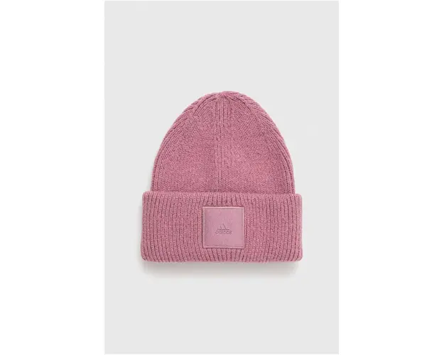 adidas Performance caciula culoarea roz, din tricot gros